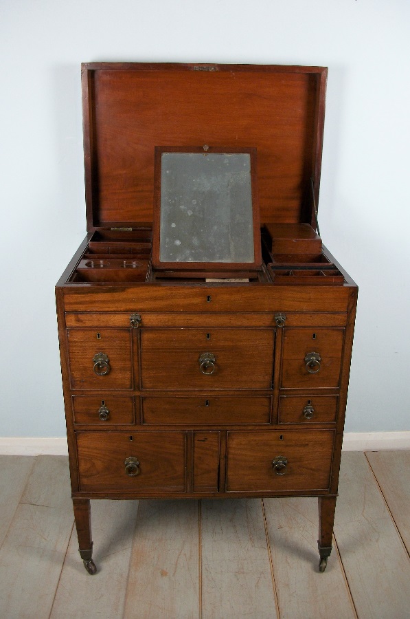 Mahogany Military Campaign Chest of Drawers